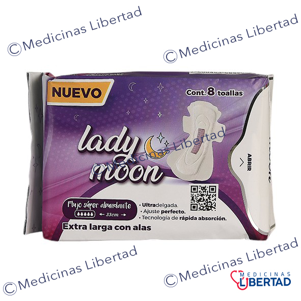 LADY MOON TOALLA HIGIENICA C/8PZ