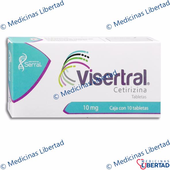 VISERTRAL/CETIRIZINA Tabletas c/10