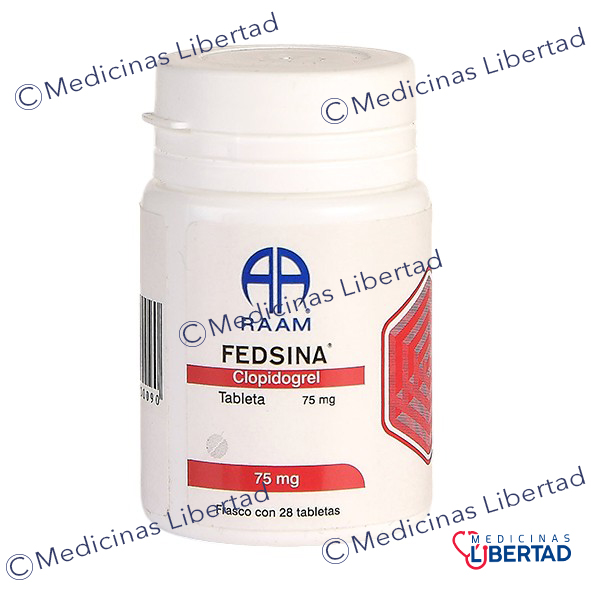 FEDSINA ( Clopidroglel 75 mg )  28 TABLETAS