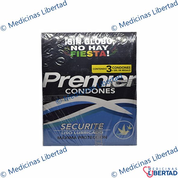 PRESERVATIVO PREMIER SECURITE (AZUL) Caja c/12