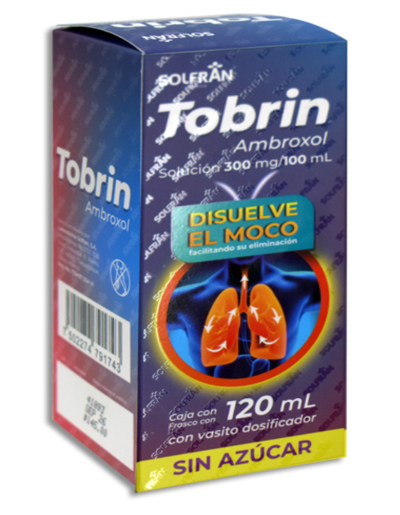TOBRIN (AMBROXOL) SOLUCION 120ML