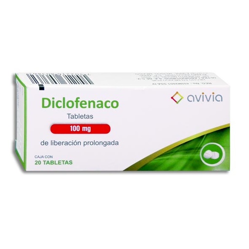[7502216803862]  DICLOFENACO AVIVIA Tabletas LP c/20